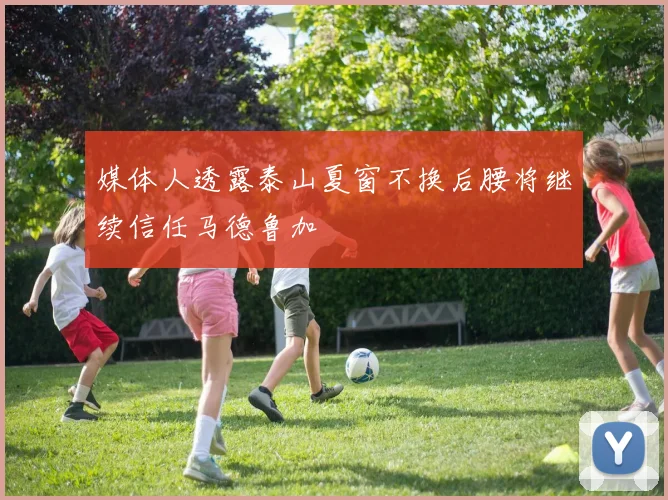 媒体人透露泰山夏窗不换后腰将继续信任马德鲁加